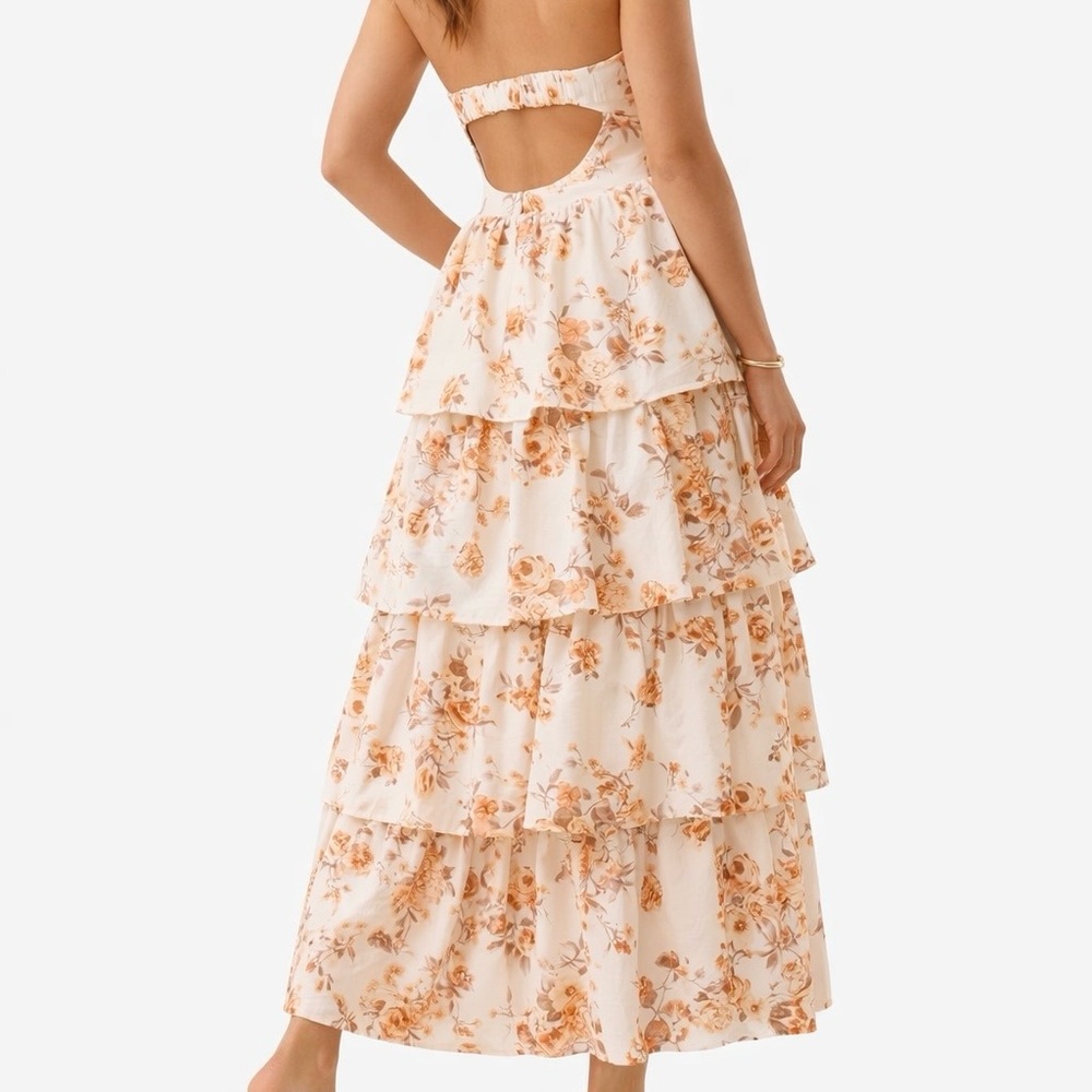 NEW Altar’d State Strapless Floral Maxi Dress Size Large NWT